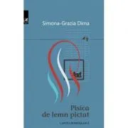 Pisica de lemn pictat