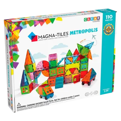 MAGNA-TILES Metropolis, set magnetic 110 piese