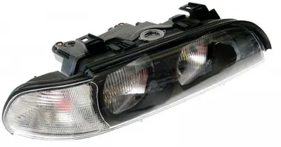 Far fata dreapta (H7 HB3, electric, cu motor, culoare interior: negru) potrivit BMW 5 (E39)
