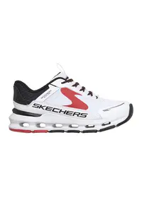 Pantofi sport Glide-Step Plus slip-ins cu sireturi - Alb/Negru/Rosu vermillion
