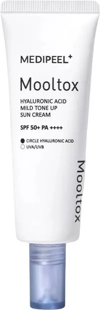Medi-Peel Mooltox Cremă de protecție solară cu acid hialuronic, SPF50+, 50 ml
