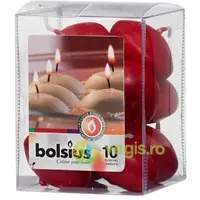 Lumanari Plutitoare Rosu Burgund 10buc.