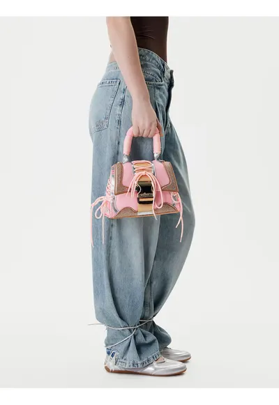 Geanta dama - ecologica - roz - One Size INTL