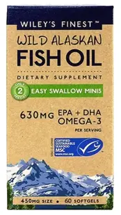 Ulei de pește Omega-3, 60 capsule, Wiley's Finest