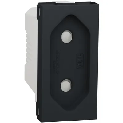 Priza standard european 10A, 1m, Schneider Noua Unica NU303154, antracit