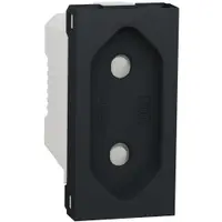 Priza standard european 10A, 1m, Schneider Noua Unica NU303154, antracit