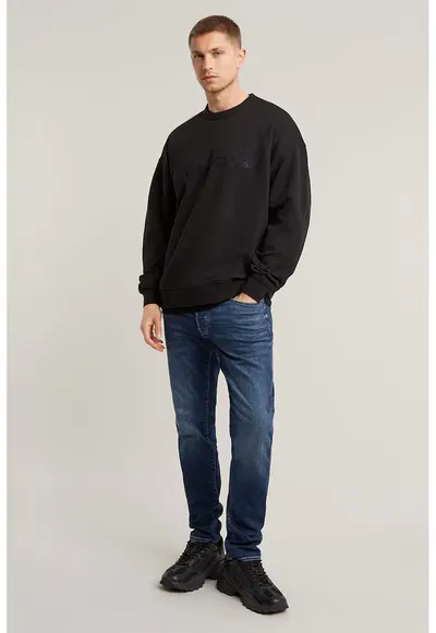 Bluza de trening lejera cu aplicatie logo - Negru