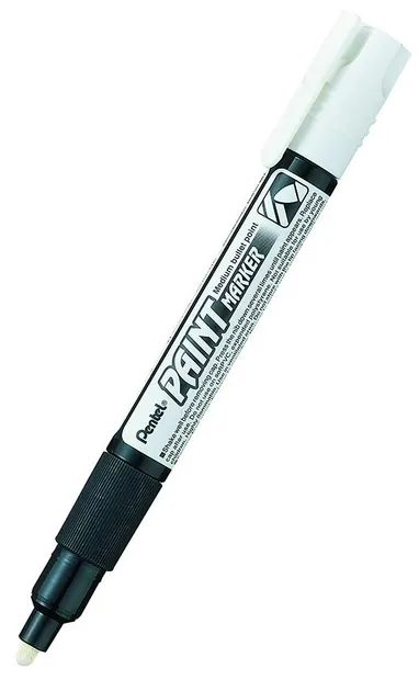 Marker permanent Pentel Paint MМP20 - 4.0 mm, alb