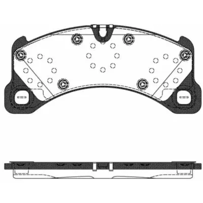 Set placute frana, frana disc REMSA 1345.50