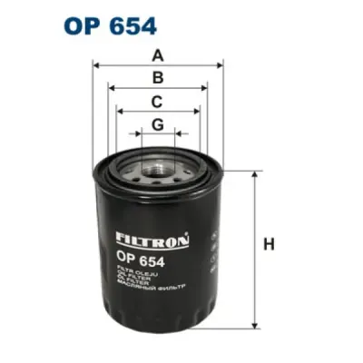 Filtru ulei FILTRON OP 654