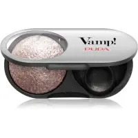 PUPA Milano Vamp! Radiant Baked Eyeshadow fard de culoare vibranta si lunga durata culoare 404 Cold Taupe - WET & DRY 1 g