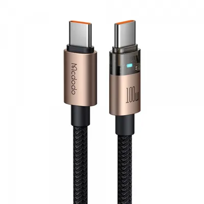 Cablu Date si Incarcare USB-C - USB-C McDodo CA-5581, 100W, 1.2m, Auriu