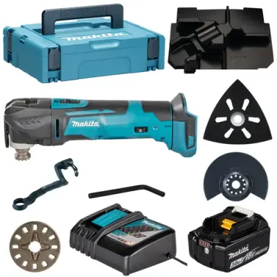 Unealta multifunctionala Makita DTM51 LXT 18V 3Ah 20000rpm, accesorii incluse