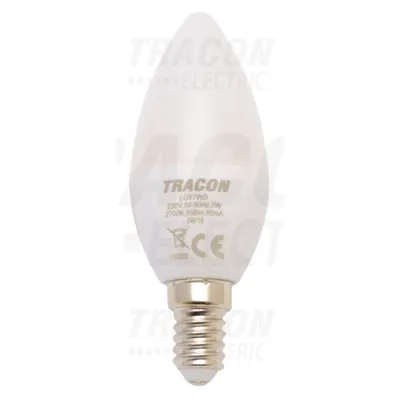 Sursa de lumina LED, forma delumanare, opal LGY7W 230 V, 50 Hz, 7 W, 2700 K, E14, 500 lm, 250°