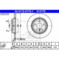 Disc frana ATE 24.0112-0178.1