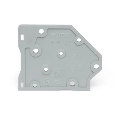 End plate; gray