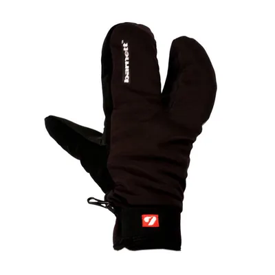 NBG-09 Mănușă de schi de iarnă și softshell cu 3 degete 2XS neagră