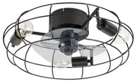 Plafon cu ventilator Rabalux - Cadmus 71043, IP20, E27, 3 x 25W, 230V