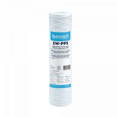 Cartus filtrant apa din polipropilena fir infasurat ECOSOFT 2,5 X 10