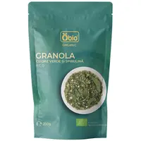 Granola cu orz verde si spirulina bio 200g Obio