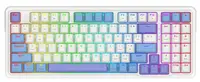 Tastatură mecanică Redragon - Gloria Pro, wireless, Redragon Orange, RGB, alb