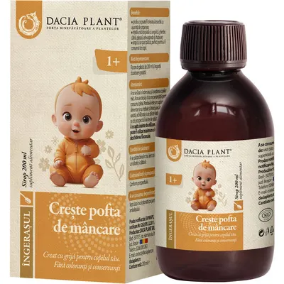 Sirop Creste Pofta de Mancare Ingeras 200ml