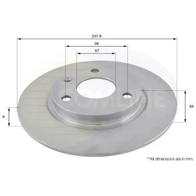 Disc frana COMLINE ADC1501