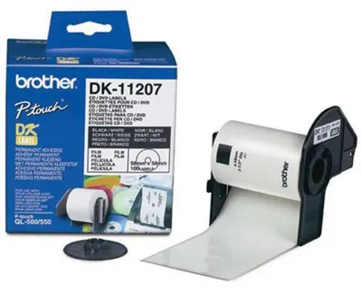 Bandă de etichetare Brother - DK-11207, 58 mm, pentru CD/DVD