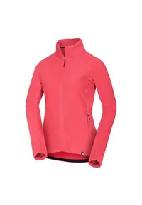 Women's outdoor fleece hoodie RAYNA - Coral