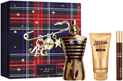 Set Jean Paul Gaultier Le Male Elixir - Apă de parfum, 125 și 10 ml + Gel de duș, 75 ml