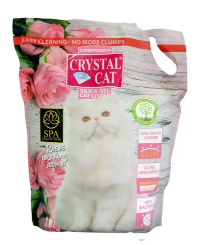 Crystal Cat Nisip Silicatic Trandafir 3.8 l