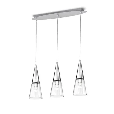 Corp de iluminat suspendat, lustra CONO SP3 CROMO