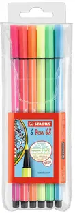 Set carioci Stabilo Pen 68 - 6 culori neon