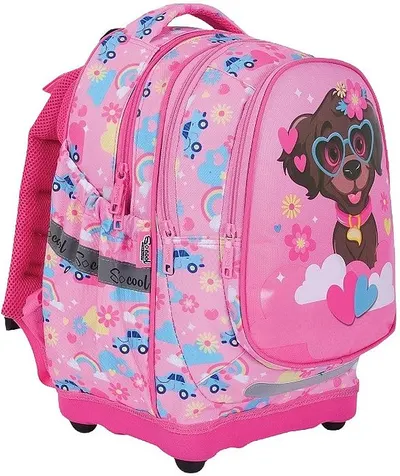Rucsac școlar anatomic S. Cool Sweet Dog - Cu bază rigidă