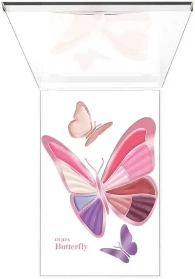 Pupa Paletă de machiaj Butterfly, Vibrant Violet, 11 culori