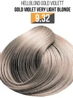 Vopsea Profesionala Fara Amoniac EVOQUE USA, Nuanta 9.32 GOLD VIOLET VERY LIGHT BLONDE - Cu Ulei de Argan si 12 Aminoacizi, 100 ml - Evoque