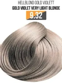 Vopsea Profesionala Fara Amoniac EVOQUE USA, Nuanta 9.32 GOLD VIOLET VERY LIGHT BLONDE - Cu Ulei de Argan si 12 Aminoacizi, 100 ml - Evoque