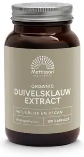 Mattisson Healthstyle Extract organic de gheară diavolului, 300 mg, 120 capsule