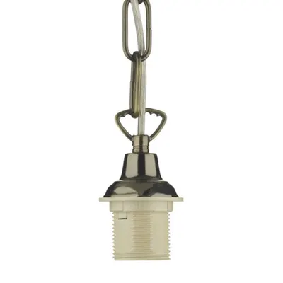 Lampa suspendata 1 Light Antique Brass E27 Suspension With Chain