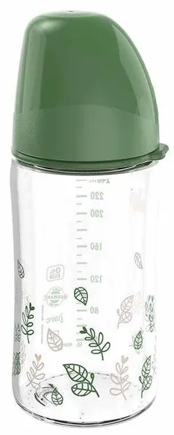 Biberon pentru băiat NIP Green - Cherry, Flow M, 240 ml
