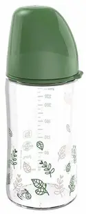 Biberon pentru băiat NIP Green - Cherry, Flow M, 240 ml