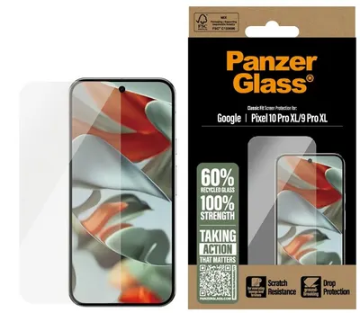 Protector de sticlă PanzerGlass - Ultra Wide Fit, Google Pixel, transparent