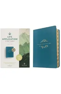 NLT Life Application Study Bible, Third Edition (Red Letter, Leatherlike, Teal Blue, Indexed)