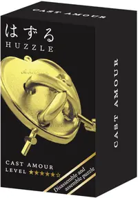 Puzzle logic metalic Hanayama - Mini Huzzle Cast Amour, gold