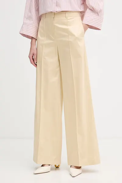 Max&Co. pantaloni pentru femei, din bumbac cu elastan MCOVERTICE