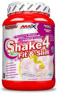 Shake 4 Fit & Slim, vanilie, 1000 g, Amix