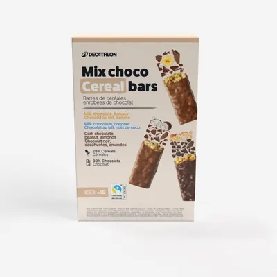 Mix batoane de cereale glazurate cu ciocolată x15