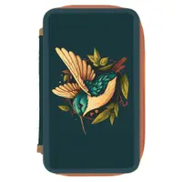 Penar neechipat 2 fermoare, dimensiune 20x4.5x13 cm, motiv Colibri, Herlitz