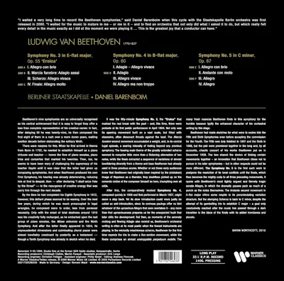 Beethoven: Symphonies 3, 4 & 5 - Vinyl
