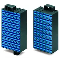 Matrix patchboard; 48-pole; Marking 1-48; suitable for Ex i applications; Color of modules: blue; Module marking, side 1 and 2 vertical; 1,50 mm²; dark gray